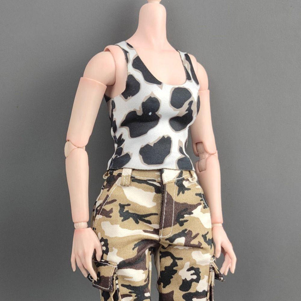 6 цветов, жилет-женщина-солдат, модная одежда с леопардовым принтом, 12-дюймовая экшн-кукла/кукла 30 см