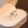925 Sterling Silver Cute Simple Little Daisy Flower Ring For Women Exquisite Temperament Party Jewelry