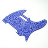 SCORELAY PICKS Пикгард для Telecaster [Цветочная гравировка] Синий