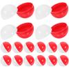 50 Pcs Round Gashapon Shell Fillable Empty Balls Hamper Decorations Capsules Plastic Packaging Gum Machine Child