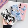 Butterfly Patterned Soft Silicone Case For Samsung A55 A35 Xiaomi Redmi Note 13 Pro 13C iPhone Huawei Honor Realme Camera Protective Shockproof Cover