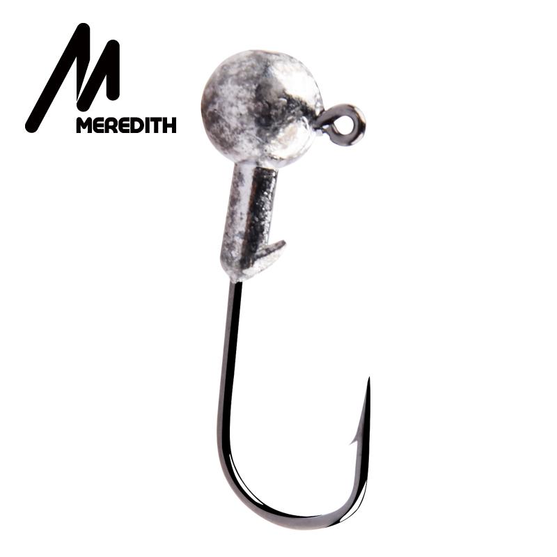 MEREDITH Джиг-головка 1 г, 2 г, 3 г, 4 г, 5 г, 7 г, 8 г, 10 г, 12 г, 14 г, 22 г, крючок с головкой, джиг-рыболовный крючок, аксессуары для джиг-щуки