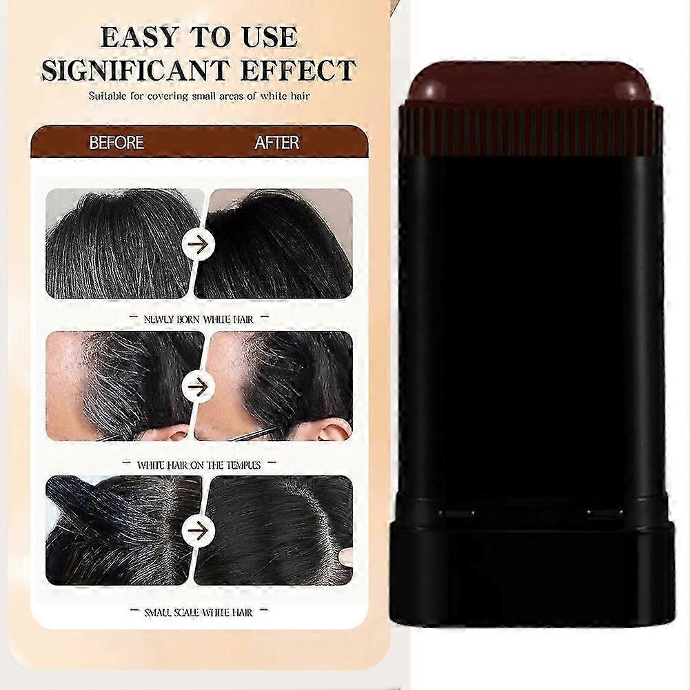 Plant-Based Hair Dye Stick, Instant Gray Hair Cover Stick, Quick Touch Up Temporary Hair Dye for Men & Women