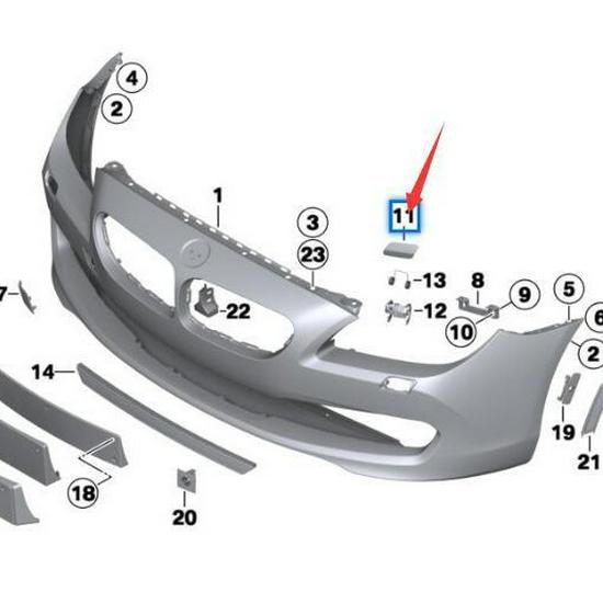 BMW 6 Series F06/F12/F13 Headlight Washer Cover (51117282911/51117282912)