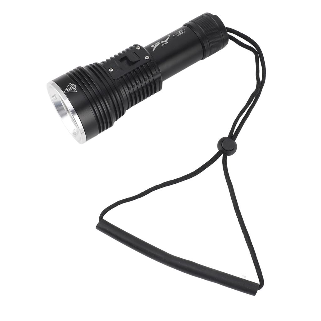 Dive Flashlight 3800LM 100m IPX8 Waterproof 3 Lighting Modes Dive Torch for Underwater Activity