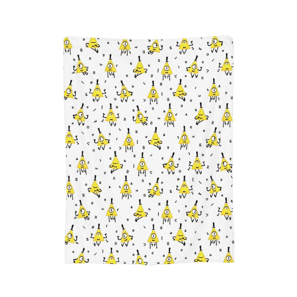 Bill Cipher Gravitys Falls blanket Velvet Textile Decor Portable Warm Throw blanket for Bed Office Bedding Throws