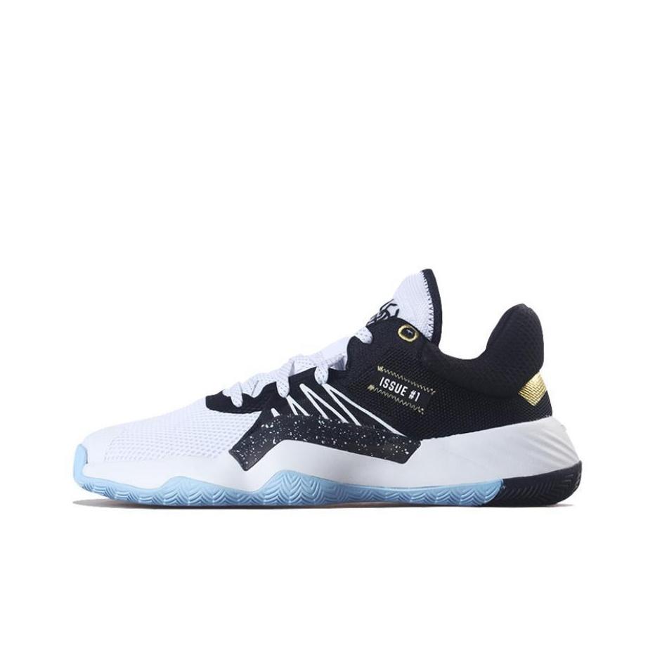 adidas ДОН. Выпуск №1 Баскетбольные кроссовки Mitchell 1 Low Мужские кроссовки Белый Черный FV6138