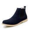 2024 Chelsea Boots Men Handmade Business Slip On Flock Pu Cowboy Boots Sapato Masculino Men Snow Boots Zapatillas Hombre