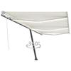 VidaXL Manual Retractable Awning with LED 600x300 Cm Cream 3069802