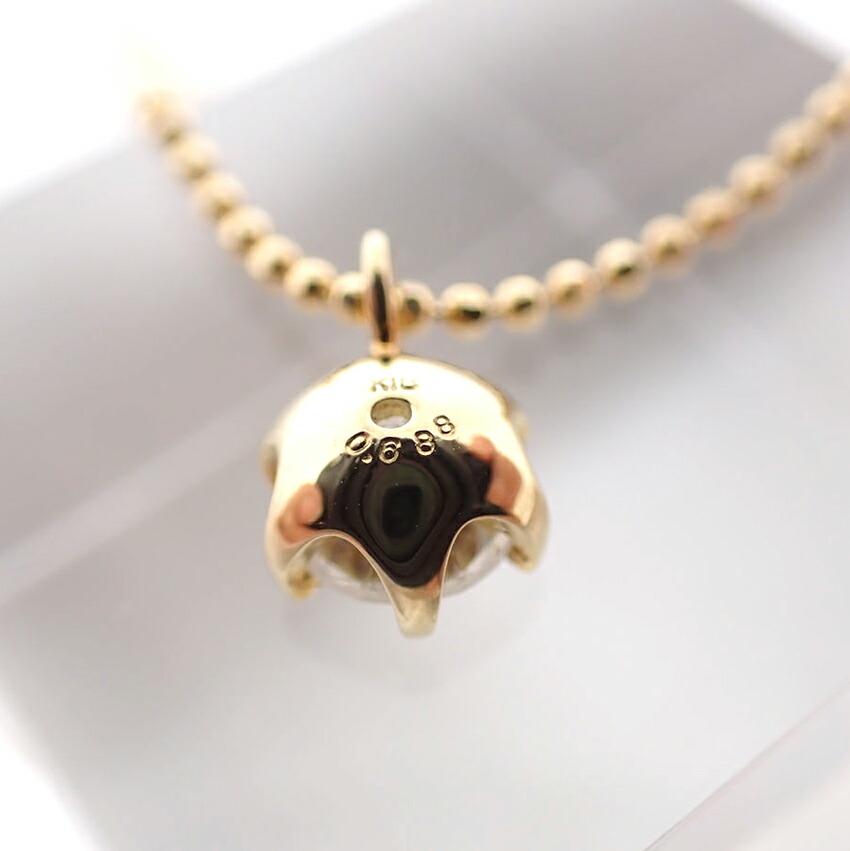 [Used] K18 Diamond/0.688ct Necklace/Pendant/j66-1