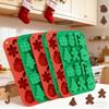 1-20PCS Christmas Tree Silicone Molds Santa Snowman Gingerbread Mold for Candy Jelly Baking Holiday Kitchen Crafts