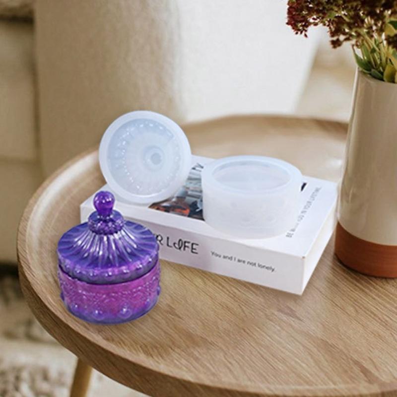 Чашка для свечей, коробка для хранения, контейнер, формы, коробка для хранения, силиконовая форма для DIY, держатель для безделушек из эпоксидной смолы, домашний декор