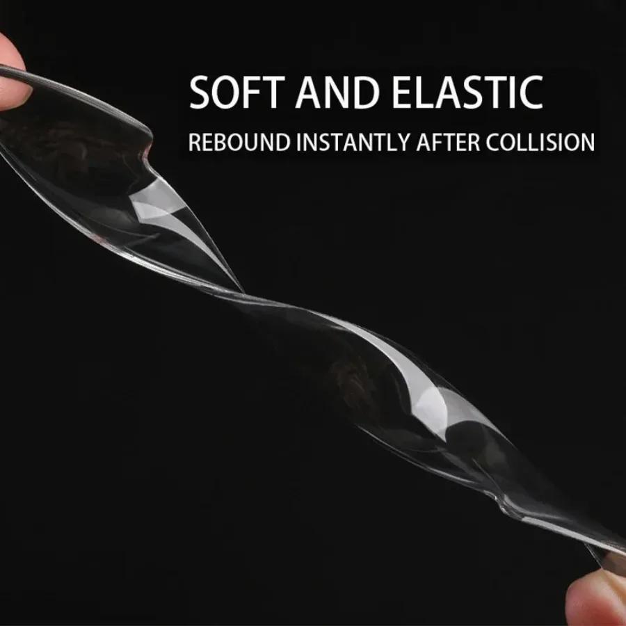 Прозрачная накладка на дверь автомобиля, предотвращающая столкновение, наклейки на зеркало заднего вида, защитная полоса, боковые защитные ограждения