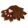 Furry Cosplay Costume Gloves Cartoon Puppy Claw Mittens Cute Plush Cat Paw Gloves  Gifts
