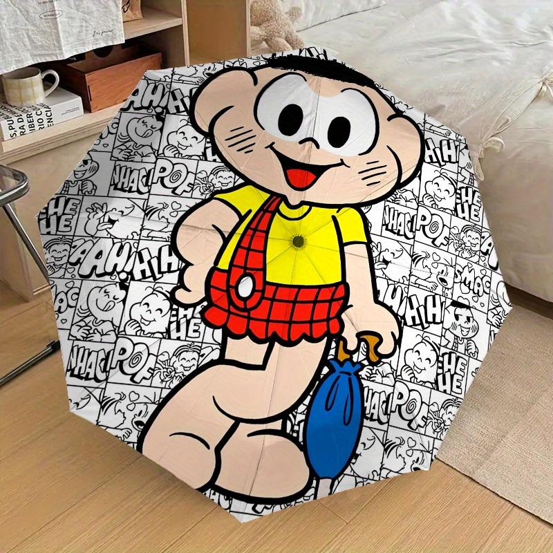 1pc Bubble gum, Comic book Themed High-quality Umbrella,Automatic Opening and Closing Umbrella,Multi-functional Umbrella G0811117