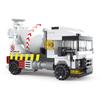 NEW Heavy Engineering Cement Mixer Fire Engine Mini Loader Truck Police Car Classic Model Building Blocks Sets Bricks Toy City