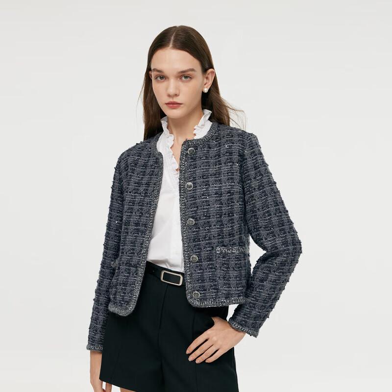 GOELIA Little Fragrance Style Wool Blend Short Jacket