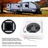 RV Fan 12V Manual Control Vents Fan Ceiling 2‑Way Air Ventilation with LED Light for RV Bus 11 X 11in Motorhomes Vents