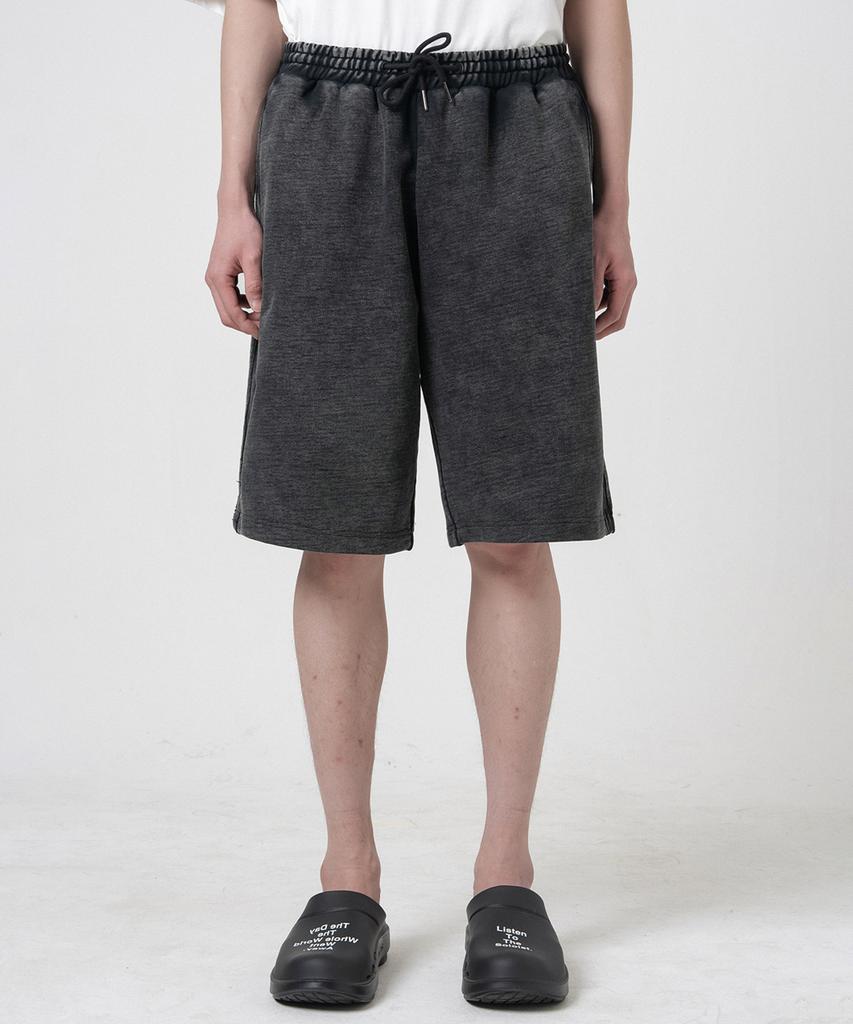 JUAN HOMME Track Sweat Half Pants (Black)