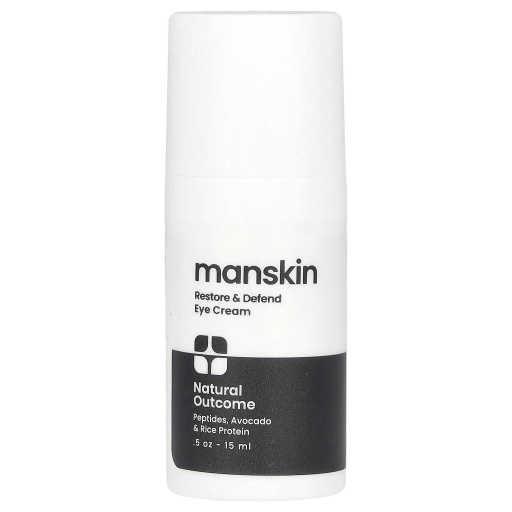 Manskin Restore & Defend Eye Cream, Fragrance Free, 15Ml(0.5Oz)