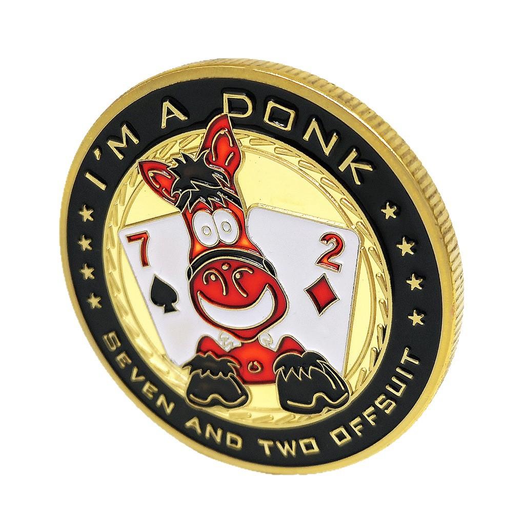 Las Vegas, USA, 72 chips, commemorative medals, coin presses, creative collectible coins, gifts, gold coins, wishing coins