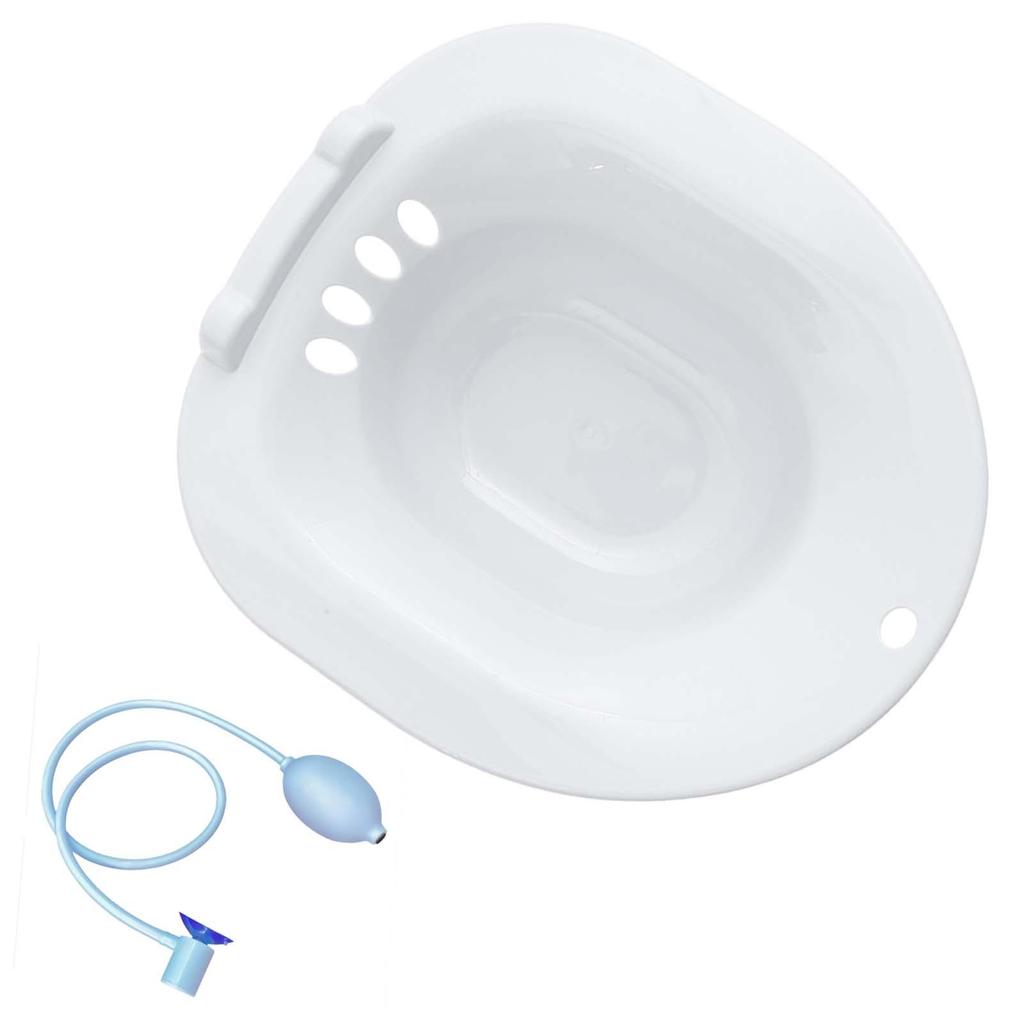 Women Elderly Toilet Seat Sitz Bath Basin Bidet Hip Bath Sturdy Comfortable