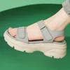 Summer New Height Increasing Sandals for Women with Soft Soles and Anti Slip Velcro Beach Shoes From Europe, America, and South Africa