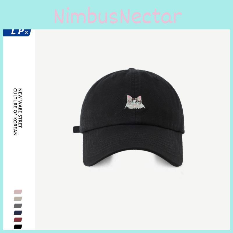 Очаровательная бейсболка с вышивкой кошки для женщин, регулируемый размер, модного цвета