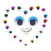 50 Wiggly Googly Eyes With Eyelash With Self-adhesive DIY Scrapbooking Crafts