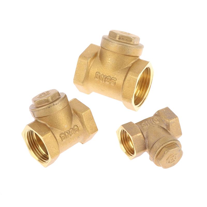 Dn15 Dn20 Dn25 Dn32 Dn40 Horizontal Brass Wire Mouth Non-Return Valve Female Thread Check Valve Equipment Accessories