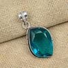 Индиколит Турмалин Драгоценный камень 925 Твердое серебро Ювелирные изделия Подвеска ручной работы