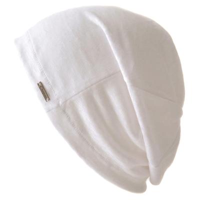 ШАРМ Льняная Большая Часы Медицинская Шапочка и Вязаная Шапка на Все Сезоны (Мужские женские) (Белый/100% Лён)