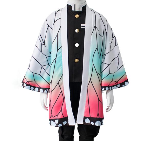 Костюм Demon Slayer с цифровым принтом, косплей, японское аниме, свободное кимоно, накидка для детей