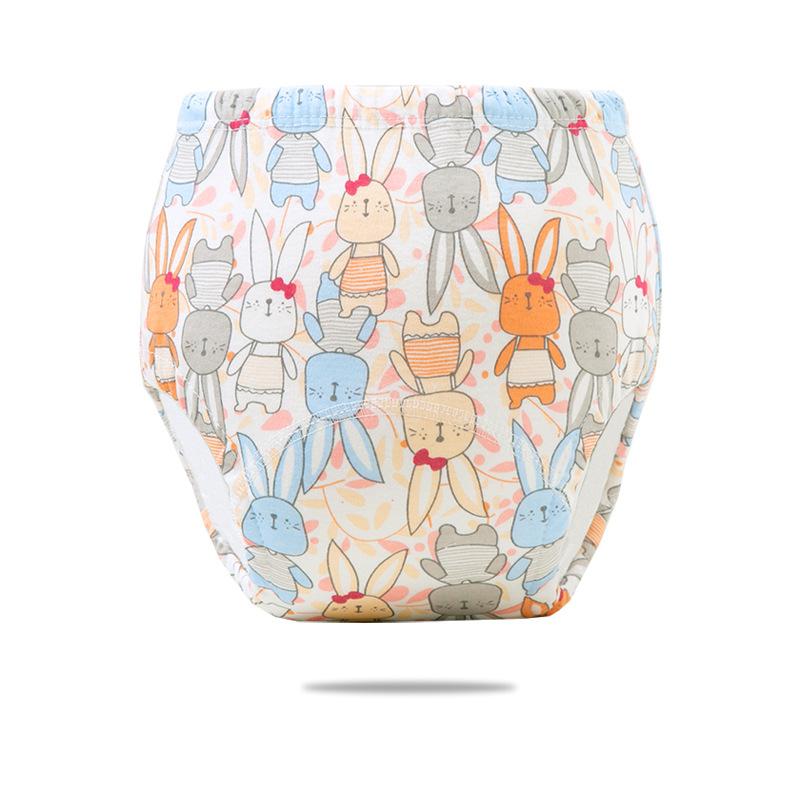 6 Layer Waterproof Reusable Cotton Baby Training Pants Infant Shorts Underwear Cloth Baby Diaper Nappies Panties Nappy Changing