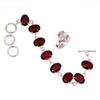 Mozambique Garnet Gemstone Women's Unisex Jewelry Bracelets & Rings 7-8