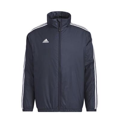 Adidas Rdy Утепленная Спортивная Легенда Чернильный Размер Свободный KWX74 Мужская Ветровка. Куртка, (JG8523), J/3XL, 3 полоски, Посадка,
