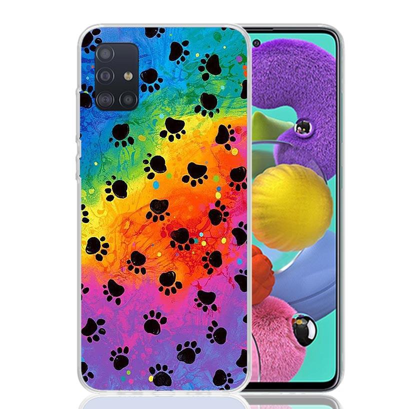 Мультяшные милые собачьи лапки для Samsung Galaxy A52S A42 A32 A22 A12 A02S A51 A50S Чехол для телефона A41 A31 A21S A30S A20S A20E A70 A71 A40 A