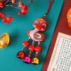 Traditional Embroidery Snake Wind Chimes Handmade Spring Festival Supplies  Living Room Decoration