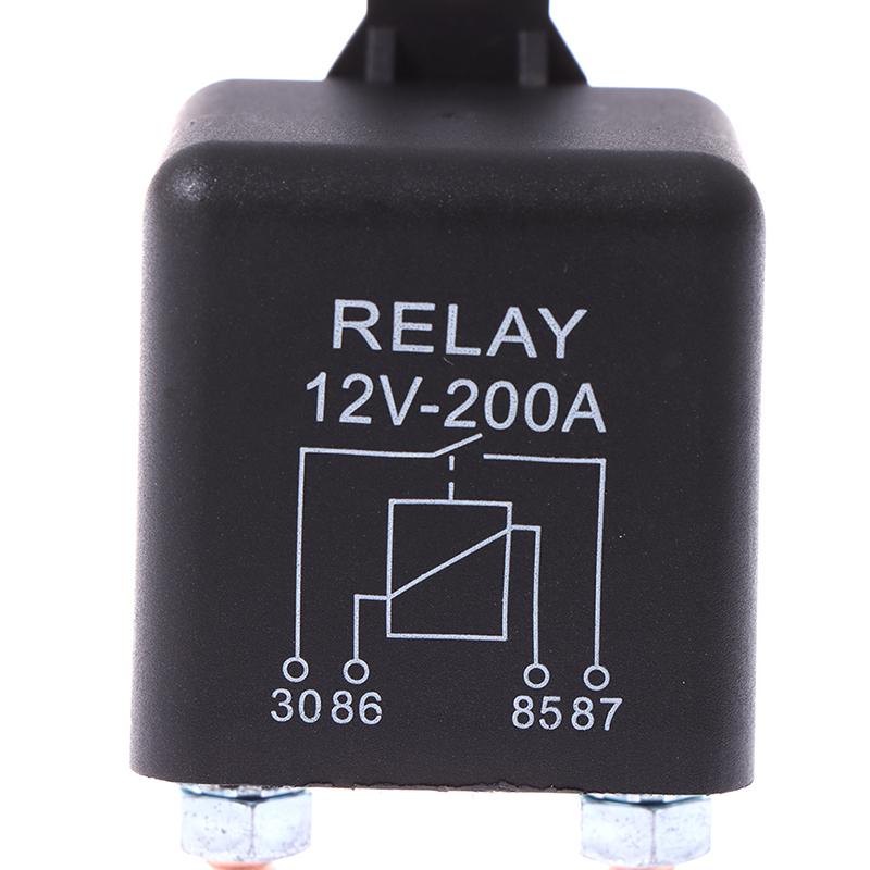 12 В, 200 А, сверхмощное реле с разделенной зарядкой/лебедкой для автомобиля, фургона, лодки, 4 контакта