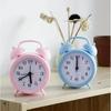 Double Bell Cartoon Alarm Plastic Bedside Clock Creative Small Alarm Clock  Student