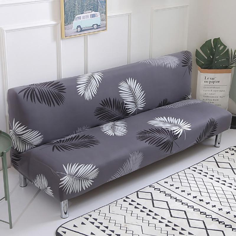 Meijumer All-inclusive Sofa Cover Floral Without Armrest Sofa Bed Cover Tight Wrap Elastic Protector Slipcover Couch Cover