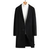 Wool Coat Trench Coat Men's Medium and Long Business Casual Autumn and Winter Hand-sewn Double-sided Woolen Coat Men