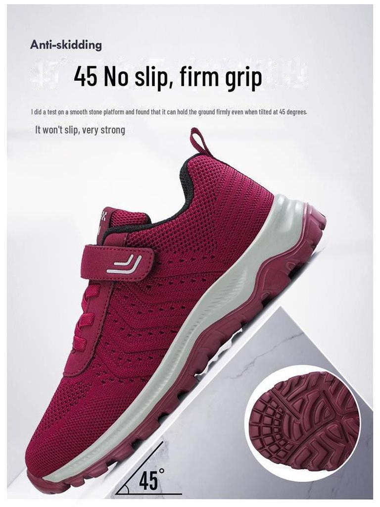 Genuine Soft-Soled Non-Slip Walking Shoes for Seniors - Lightweight & Comfortable for Spring and Autumn