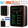 Tuya WiFi 15 In 1 Air Quality Detector APP Control Portable AQI PM0.3 PM1.0 PM2.5 PM10 Tester Household CO CO2 TVOC HCHO Tester