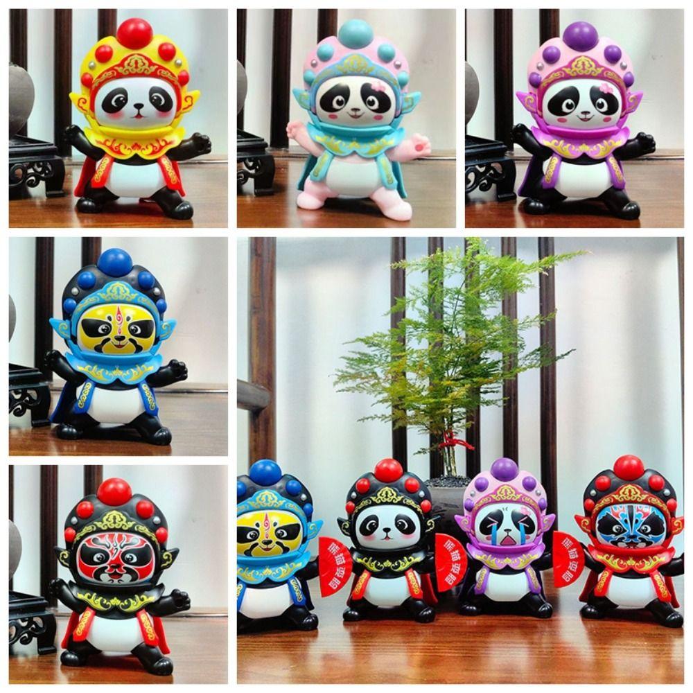 Традиционная игрушка-панда, меняющая лицо, кукла Сычуаньской оперы, игрушка для макияжа лица, ребенок, девочка, мальчик