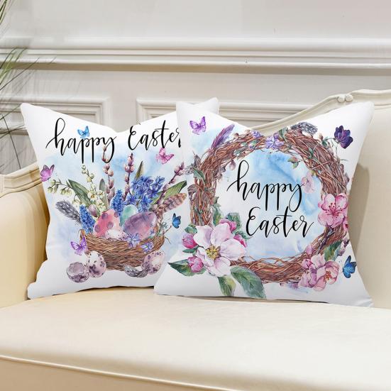 Пасхальная наволочка, удобная, создающая атмосферу, моющаяся, стильная, Счастливой Пасхи, весенняя наволочка, домашний декор, повседневное использование