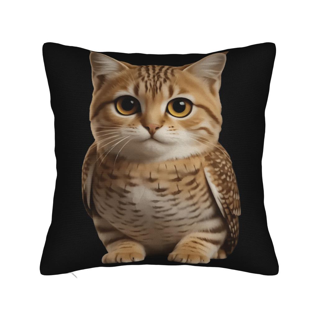 Наволочка Meowl Забавная Милая Кошка Сова Винтажная Наволочка Для Гостиной Наволочки На Подушки Для Стульев