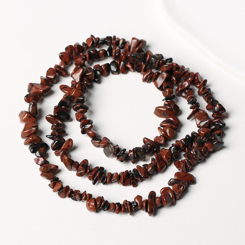 Ожерелье из натурального аметиста, 80 см - Полированные, Неправильные полоски для изготовления украшений и браслетов своими руками