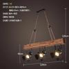 Retro Loft Industrial Chandelier American Style Rural Coffee Restaurant Bar Spotlight Style Pendent Lamp Vintage Wood Chandelier