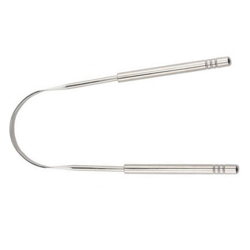 Скребок для языка, скребок для языка из нержавеющей стали, очиститель языка, гигиена полости рта